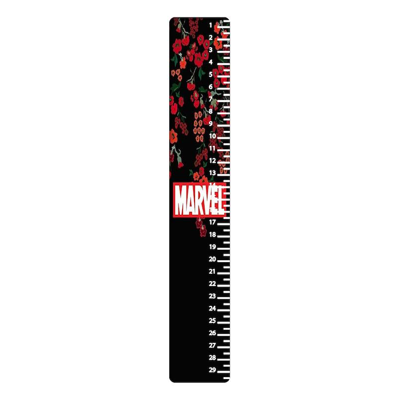 خط کش، خط کش چوبی، خط کش طرح دار، خط کش طرح marvel
