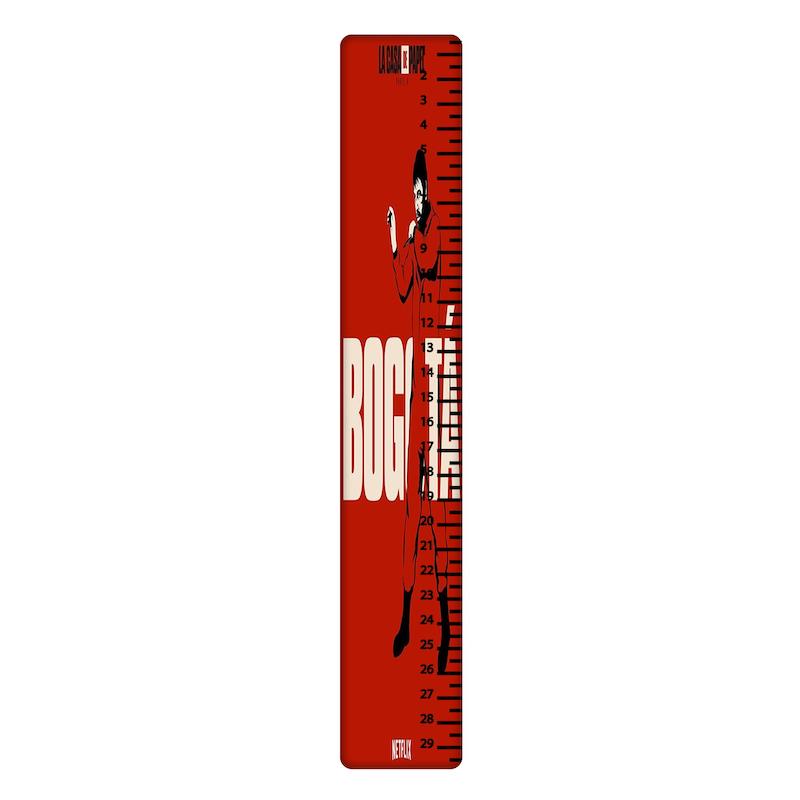 خط کش، خط کش چوبی، خط کش طرح دار، خط کش طرح MONEY HEIST