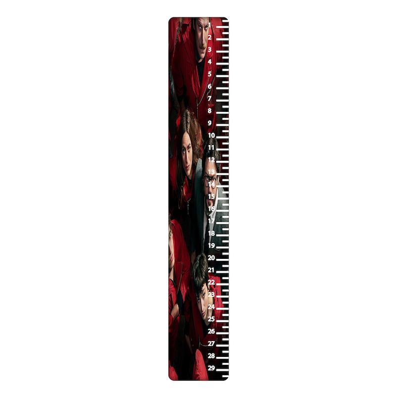 خط کش، خط کش چوبی، خط کش طرح دار، خط کش طرح MONEY HEIST