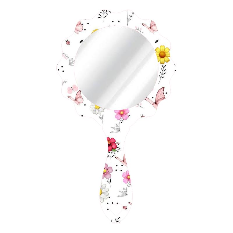 آینه دسته دار طرح گل کد 347