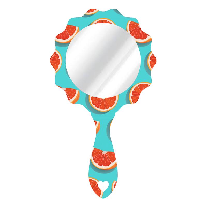 آینه دسته دار طرح پرتقال کد 353