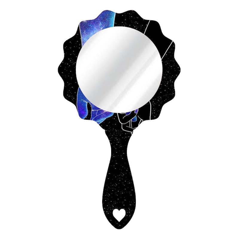 آینه دسته دار طرح  کد 