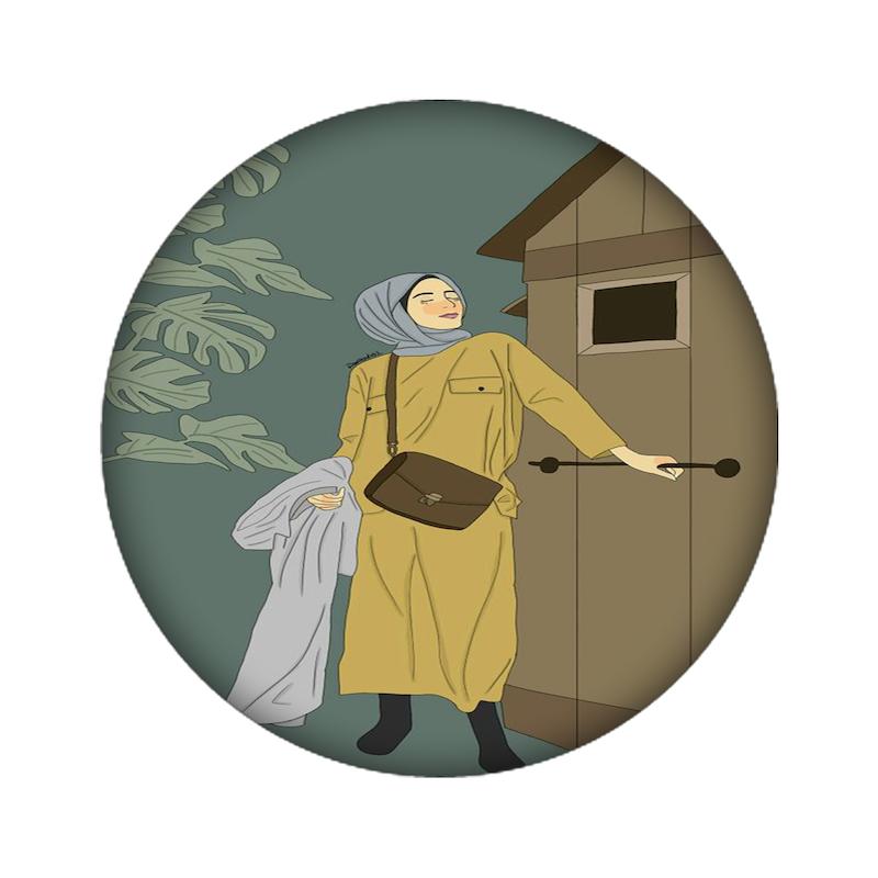 دختر، اکسسوری، آینه فانتزی