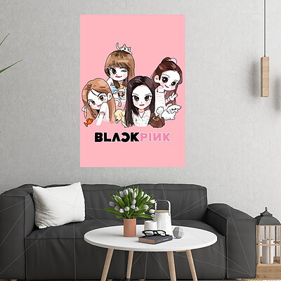 تابلو، تابلو شاسی، تابلو فانتزی، تابلو چوبی، تابلو black pink