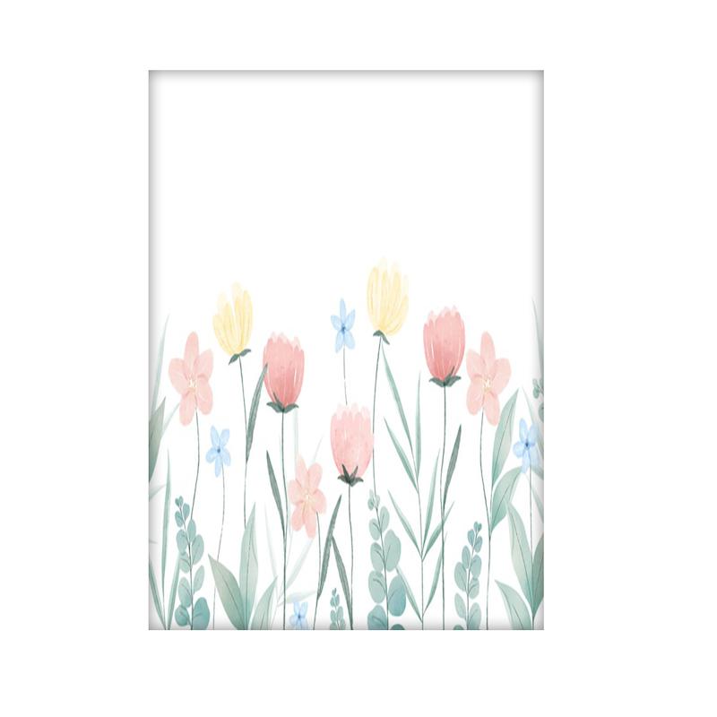 تخته شاسی طرح گل های شقایق کد 1970