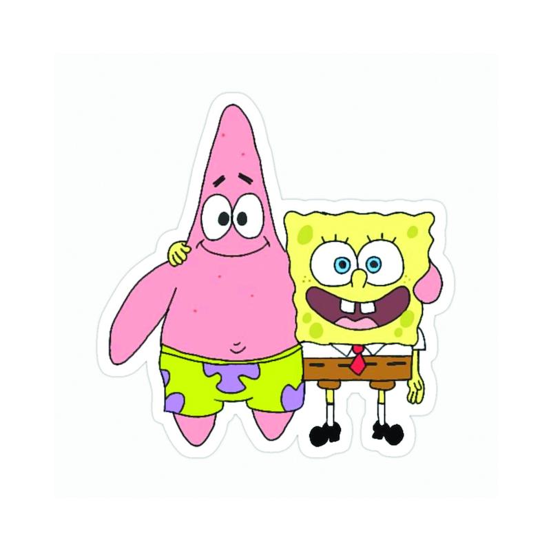 استیکر طرح باب اسفنجی و پاتریک