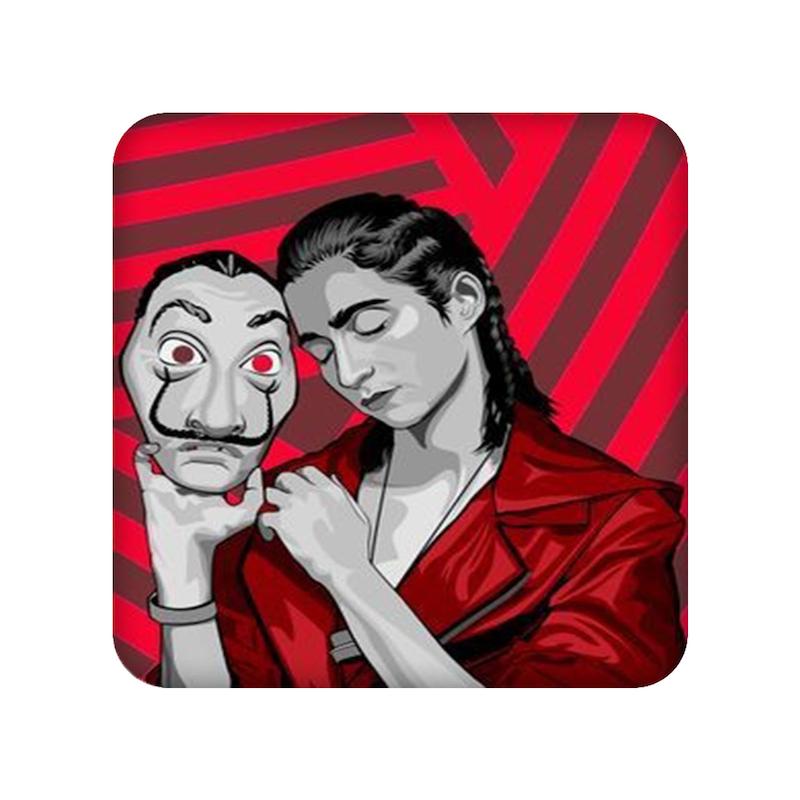 زیرلیوانی طرح Money Heist کد  21012