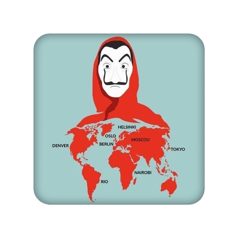 زیرلیوانی طرح Money Heist کد  21034