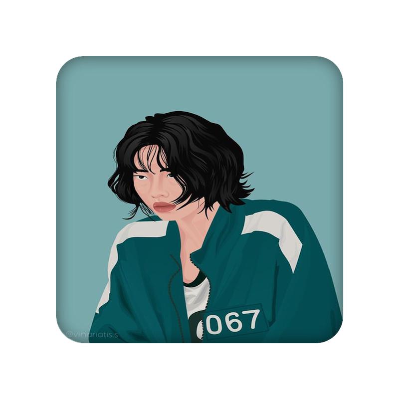 زیرلیوانی طرح Squid Game کد  22020