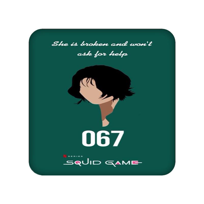 زیرلیوانی طرح Squid Game کد  22036
