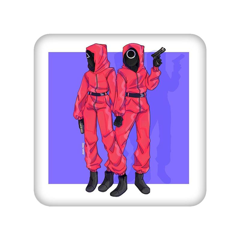 زیرلیوانی طرح Squid Game کد  22052