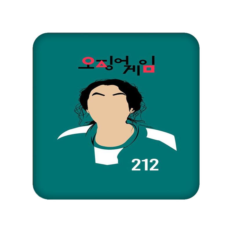 زیرلیوانی طرح Squid Game کد  22056