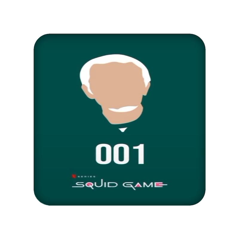 زیرلیوانی طرح Squid Game کد  22093