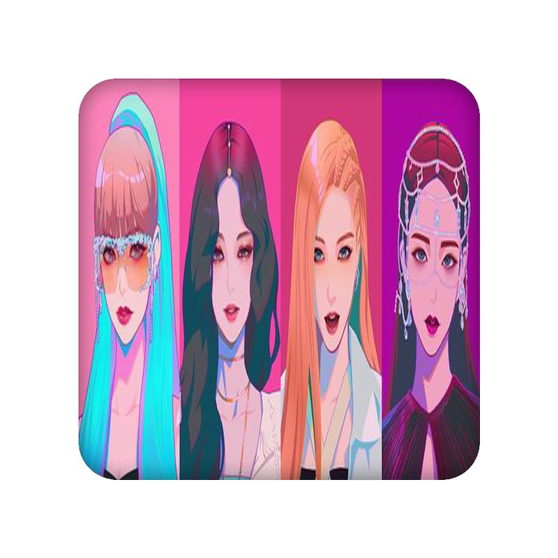 زیرلیوانی طرح blackpink کد  23056