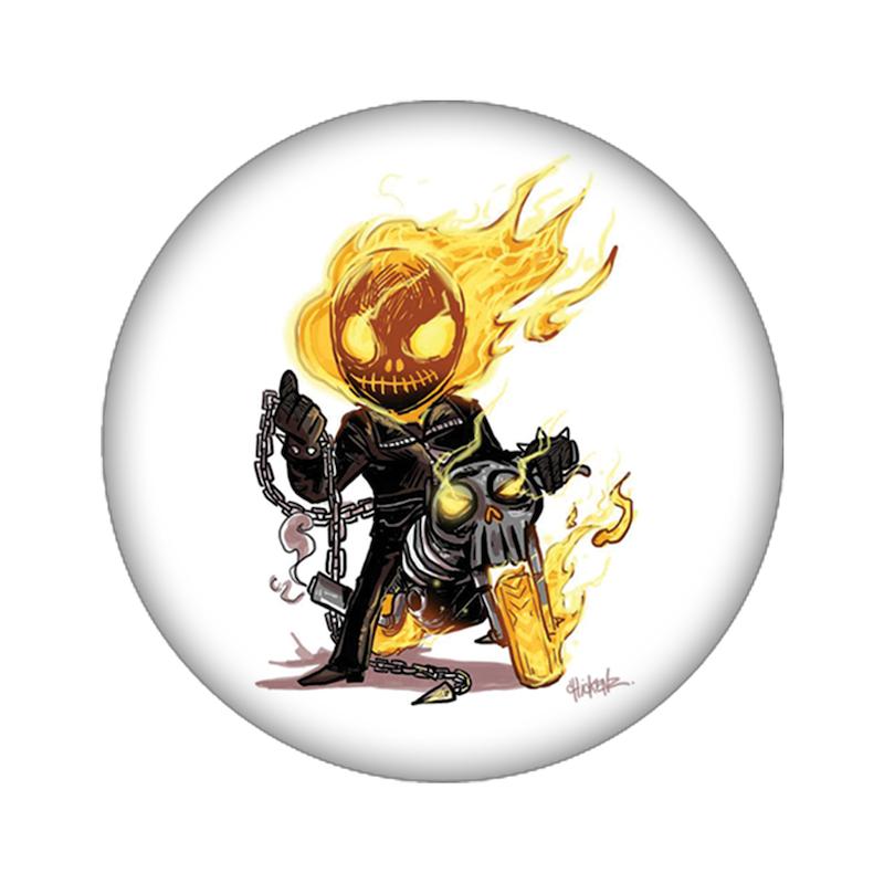 زیرلیوانی طرح ghost rider کد  184