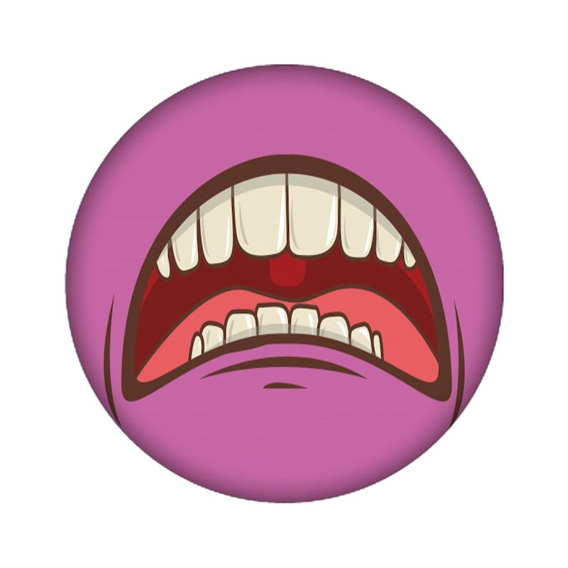 زیرلیوانی طرح دهان کد  690