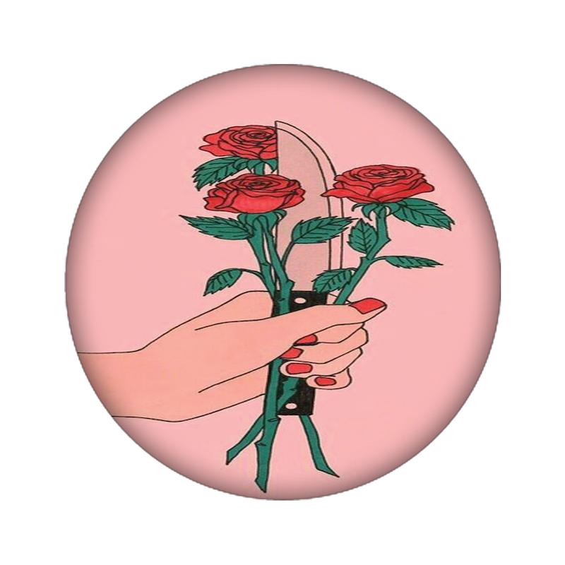 زیرلیوانی طرح گل کد  713