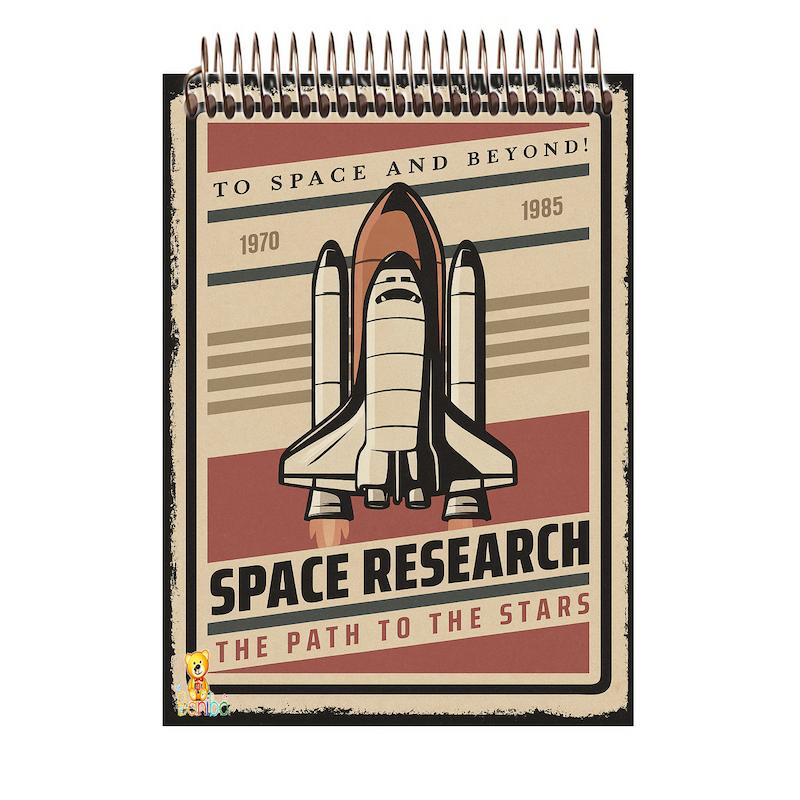 دفتر شطرنجی 100 برگ طرح موشک کد 2501