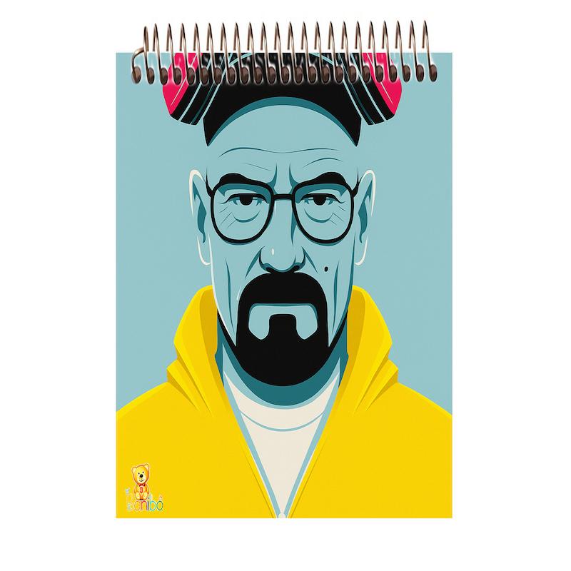 دفتر شطرنجی 100 برگ طرح بریکینگ بد کد 2515