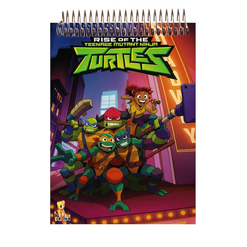 دفتر شطرنجی 100 برگ طرح لاک پشت های نینجا کد 2520