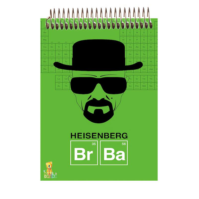 دفتر شطرنجی 100 برگ طرح بریکینگ بد کد 2524