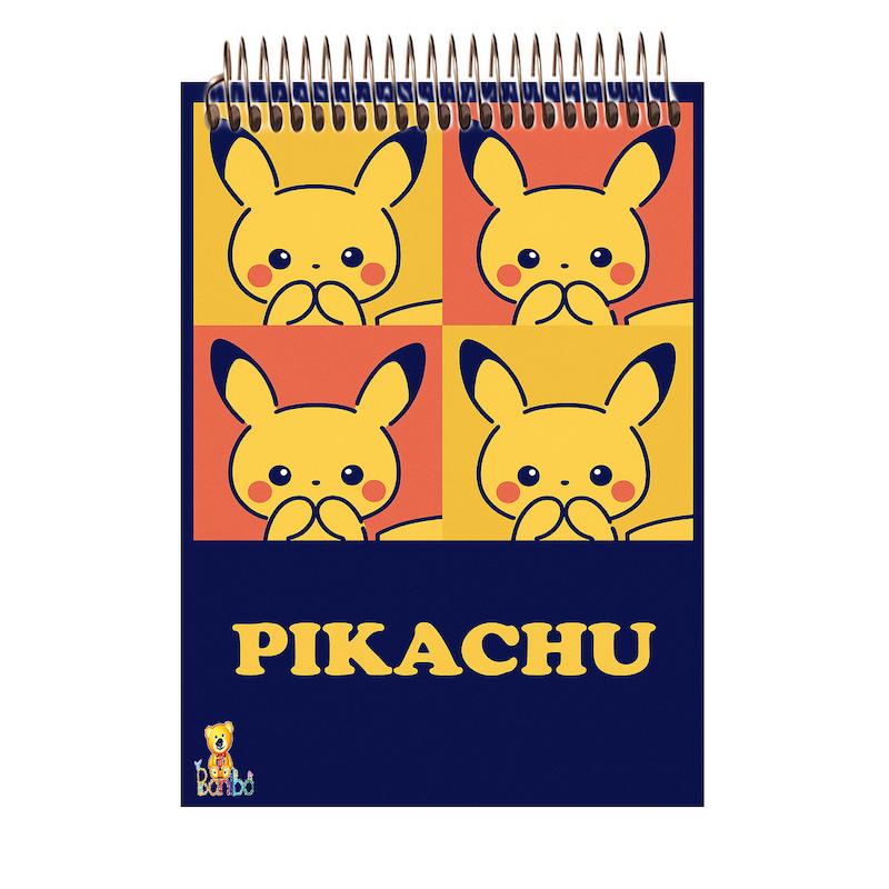 دفتر شطرنجی 100 برگ طرح پوکمون 2527