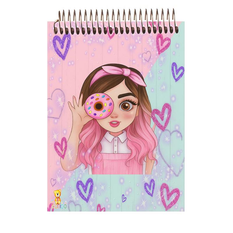 دفتر شطرنجی 100 برگ طرح دختر کد 2553