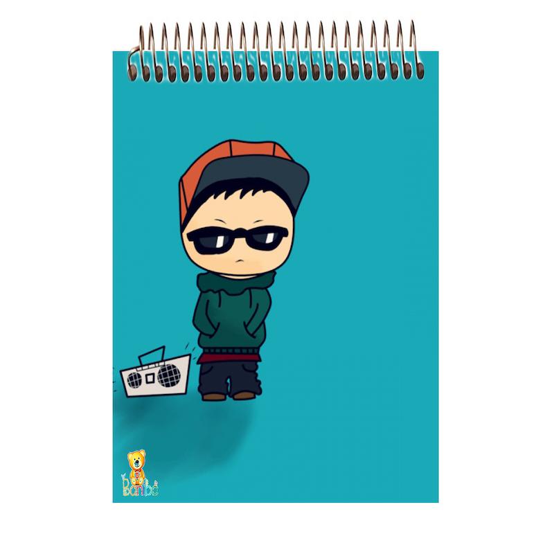 دفتر شطرنجی 100 برگ طرح پسر کد 2600