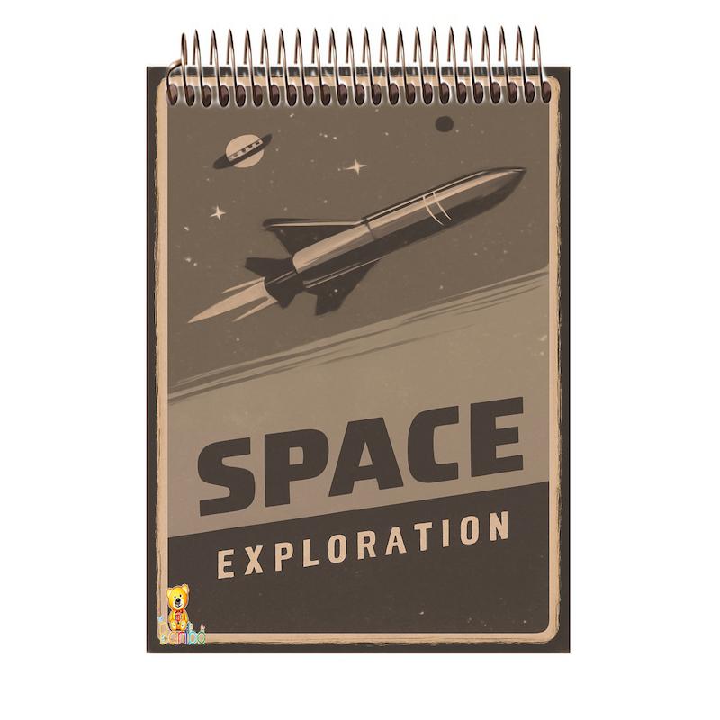 دفتر شطرنجی 100 برگ طرح موشک کد 2607