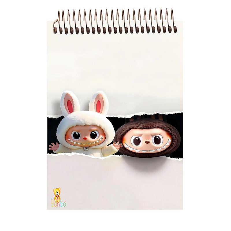 دفتر شطرنجی 100 برگ طرح  لبوبو کد 2702 