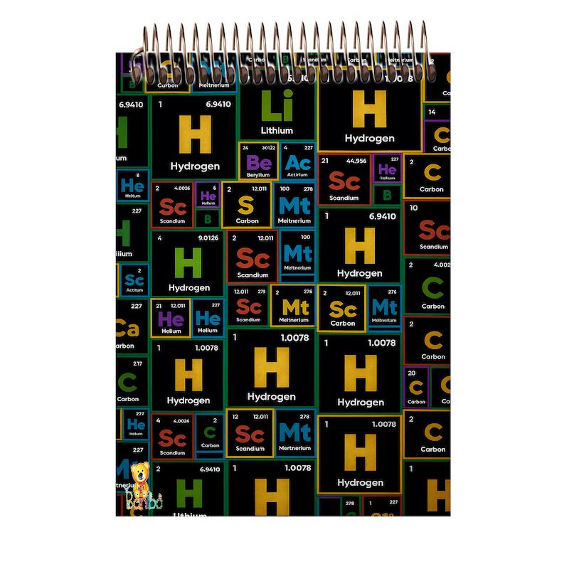 دفتر شطرنجی 100 برگ طرح شیمی کد 2727