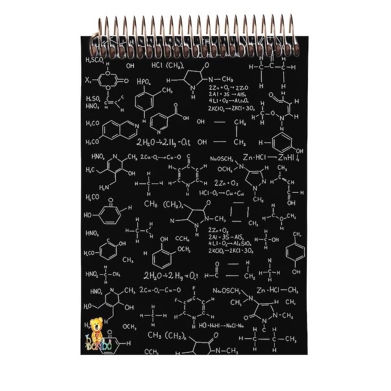 دفتر شطرنجی 100 برگ طرح شیمی کد 2735