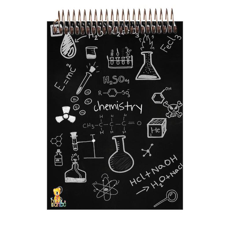 دفتر شطرنجی 100 برگ طرح شیمی کد 2740