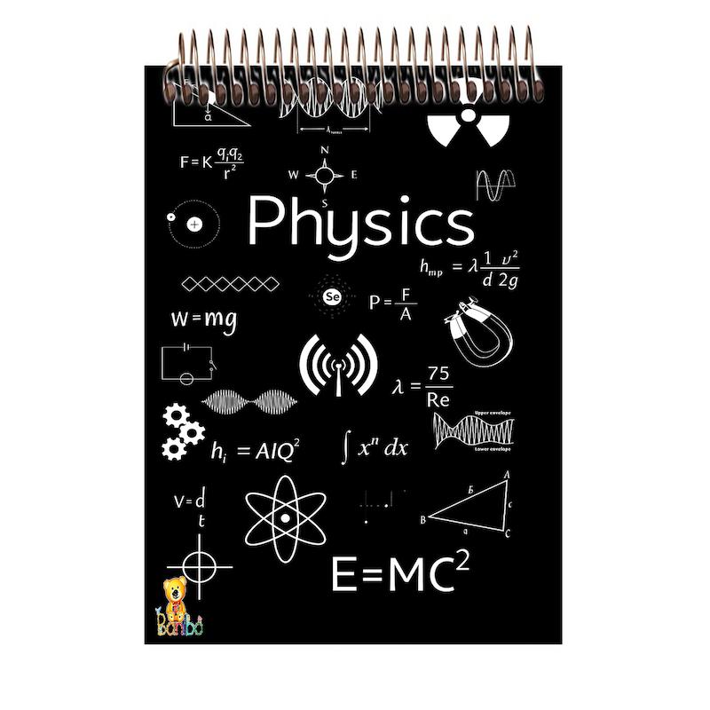 دفتر شطرنجی 100 برگ طرح فیزیک کد 2747