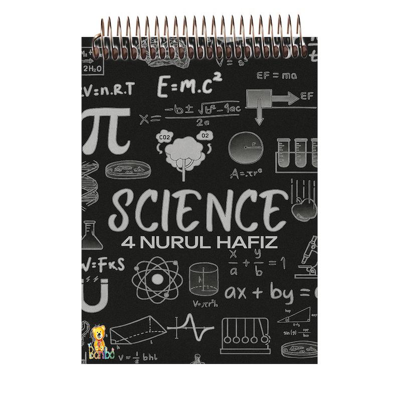 دفتر شطرنجی 100 برگ طرح ریاضی کد 2752