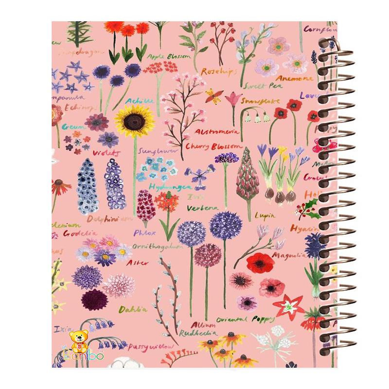 دفتر نقاشی 100 برگ طرح گل کد 109