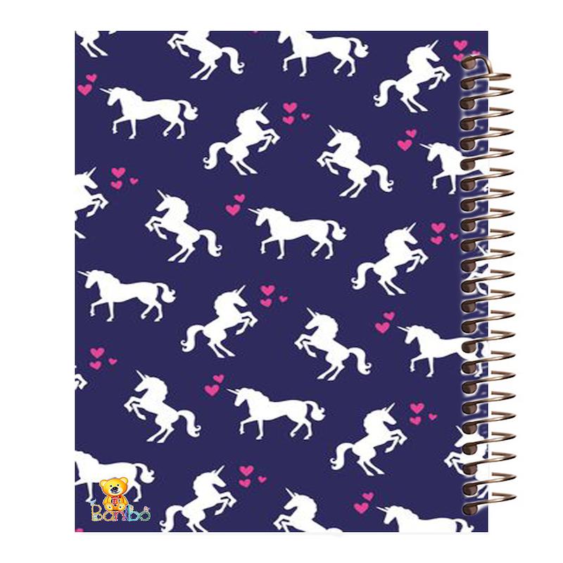 دفتر نقاشی 100 برگ طرح اسب تک شاخ کد 128