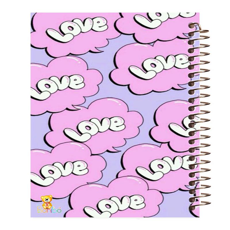دفتر نقاشی 100 برگ طرح love کد 129