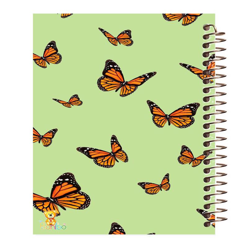 دفتر نقاشی 100 برگ طرح پروانه کد 211