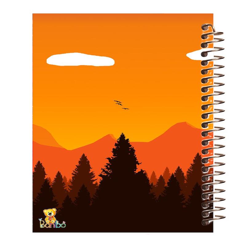 دفتر نقاشی 100 برگ طرح غروب آفتاب کد 249