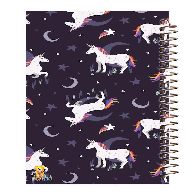 دفتر نقاشی 100 برگ طرح اسب تک شاخ کد 269