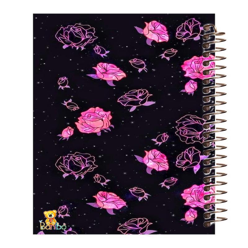 دفتر نقاشی 100 برگ طرح رز صورتی کد 299