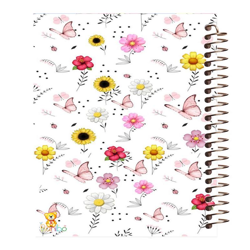 دفتر نقاشی 100 برگ طرح گل کد 347