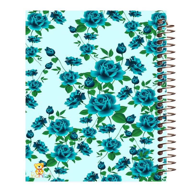 دفتر نقاشی 100 برگ طرح رز آبی کد 379