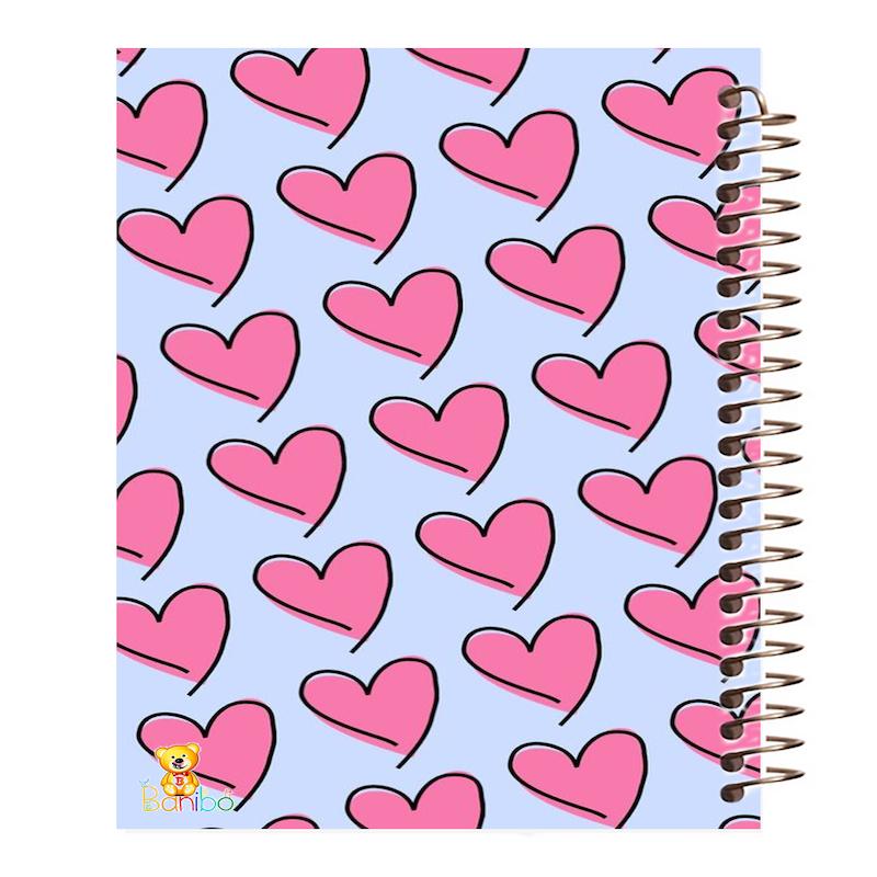 دفتر نقاشی 100 برگ طرح قلب کد 394