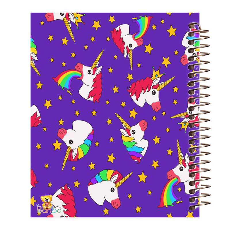 دفتر نقاشی 100 برگ طرح اسب تک شاخ کد 424 