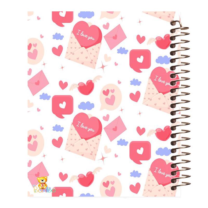 دفتر نقاشی 100 برگ طرح love کد 437