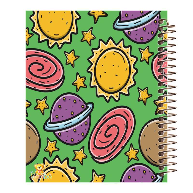 دفتر نقاشی 100 برگ طرح سیاره ها کد 467