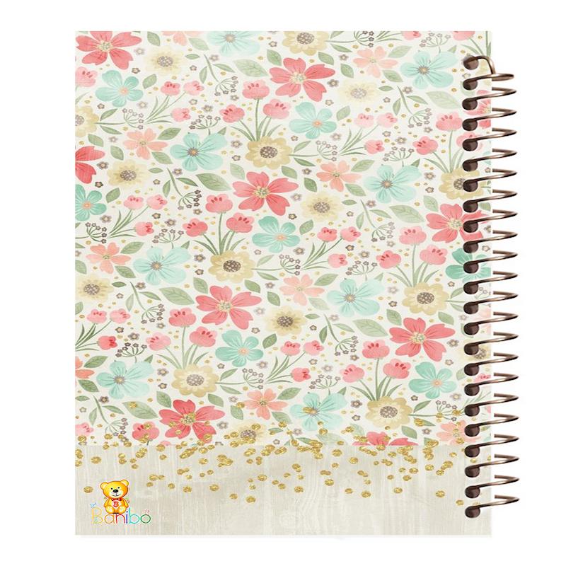 دفتر نقاشی 100 برگ طرح گل کد 744