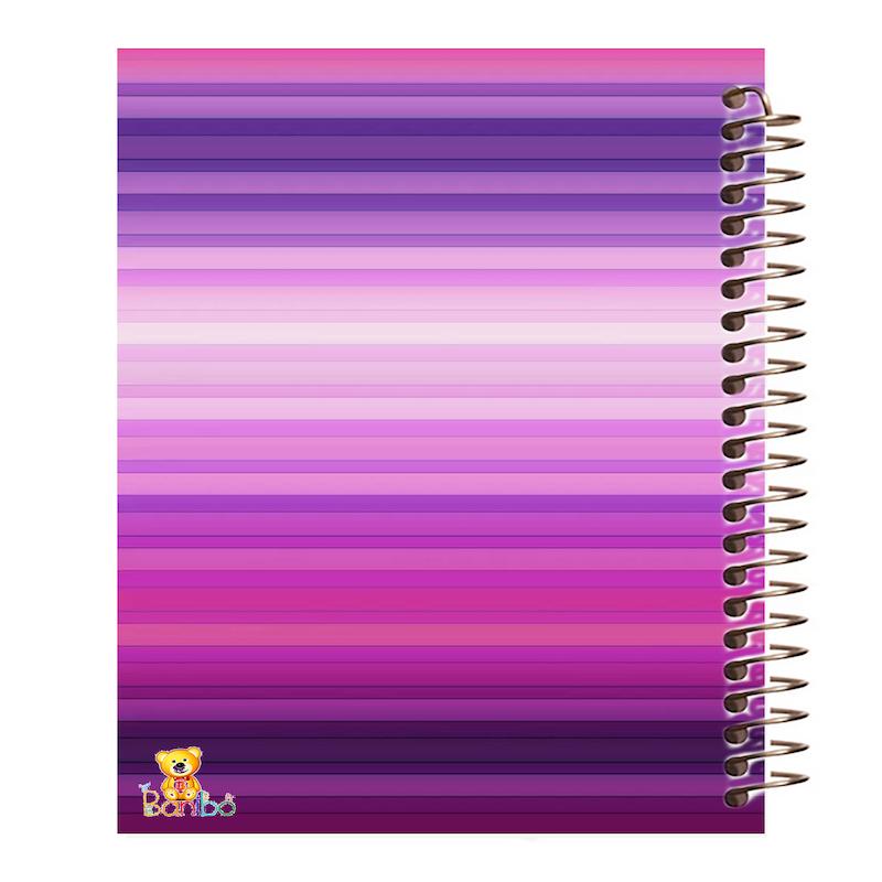 دفتر نقاشی 100 برگ طرح رنگی صورتی کد 788